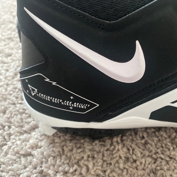 Nike Alpha Menace Detachable Football Black Cleats DR5662-001 Mens Size 13 Wide - Picture 7 of 7